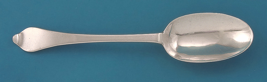 Queen Anne Britannia Silver Dognose Spoon, Marks Rubbed, c1705 