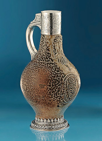 17th Century Frechen Stoneware Bartmannkruge ('Bellarmine Jug')