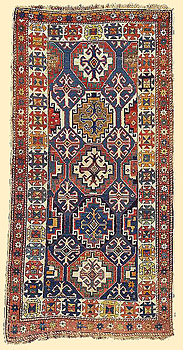 Antique Mohgan Kazak Rug, Caucasus late 19th century