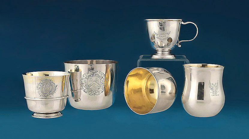 Early British Silver Tots & Tumblers