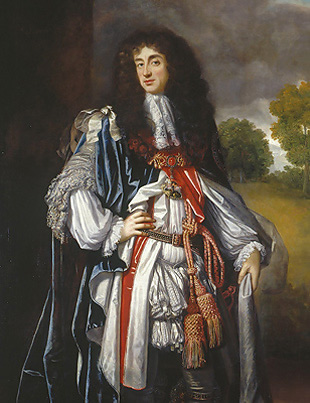Charles II of England, Simon Pietersz Verelst, 1670 and 1675, Royal Collection, Public Domain 