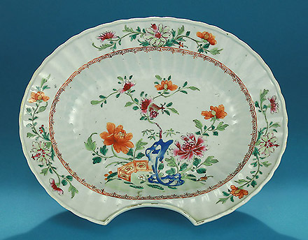 Chinese Export Famille Rose Barber's Bowl, Qianlong, Elinor Gordon