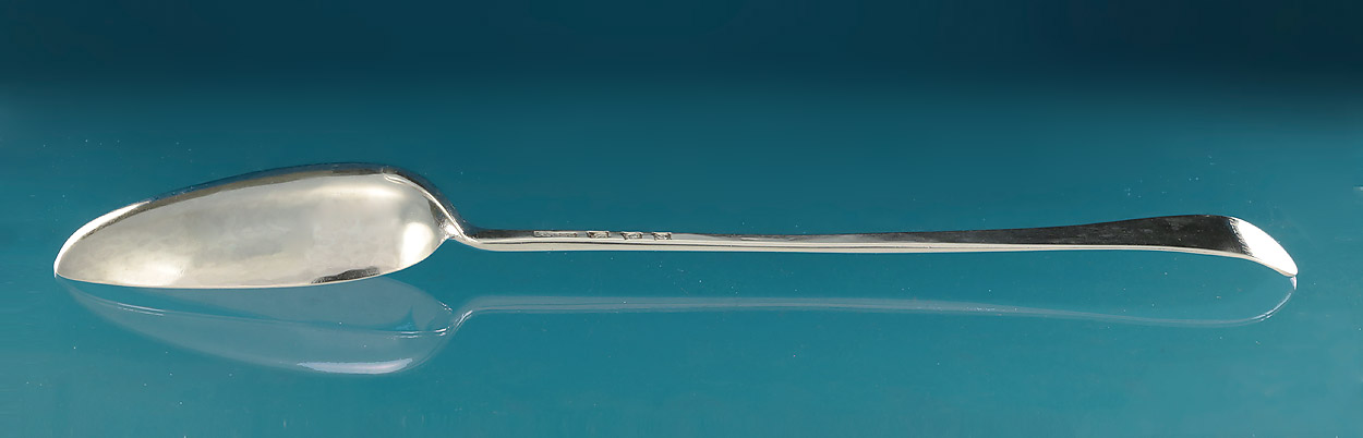Early George III Silver Hash Spoon, Joseph Bell II, London, 1762 