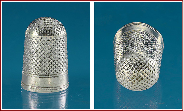 720-35 "Early Georgian"** Silver Thimble, with "Maker's Mark" SB within a heart