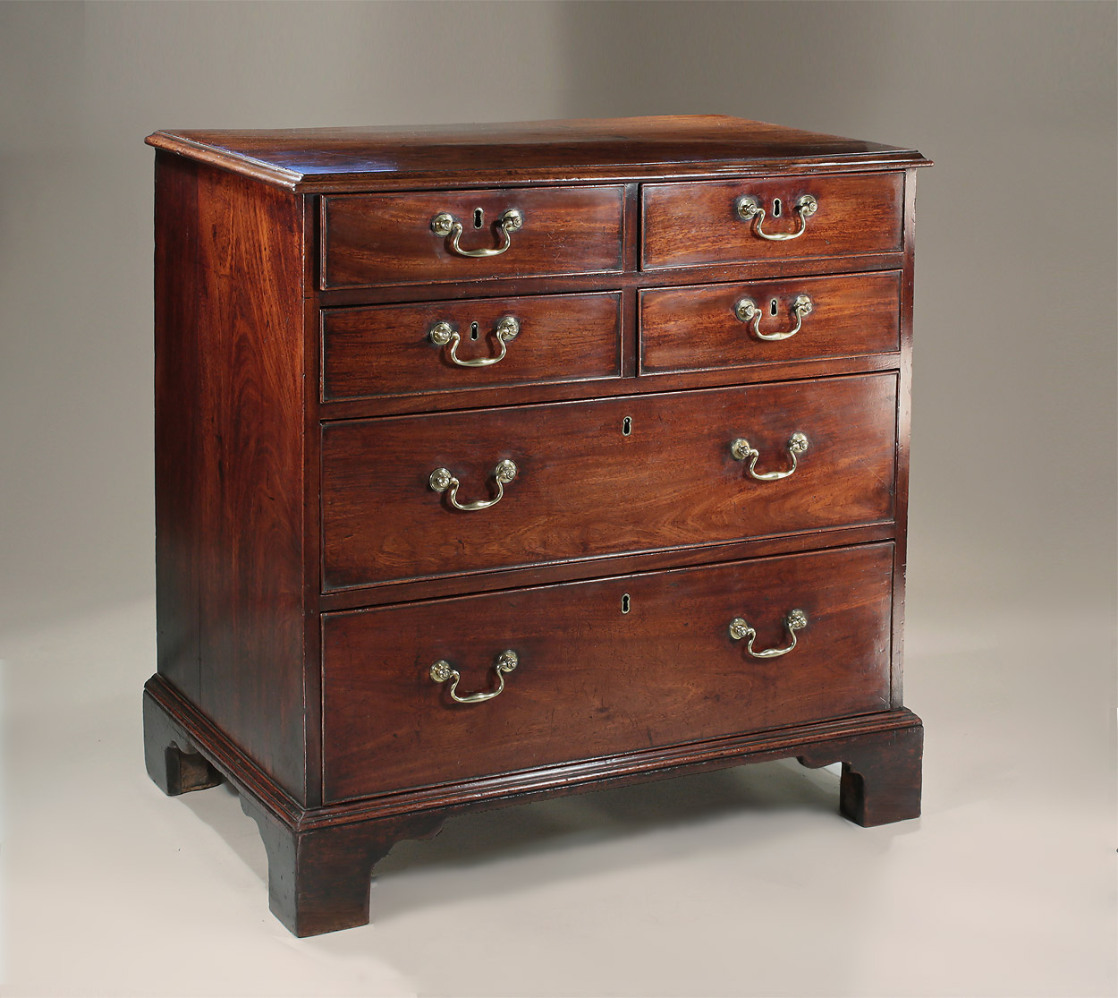 George III Diminutive Mahogany Chest of Drawers, c1765, Attributed to Thomas Chippendale 
