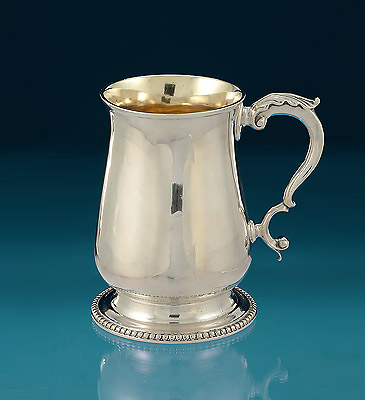 George III Silver Baluster Mug with Beaded Foot, Thomas Chawner, London, 1783 