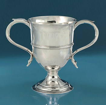 Rare George III Silver Two-Handled Cup, Rare George III Silver Two-Handled Cup