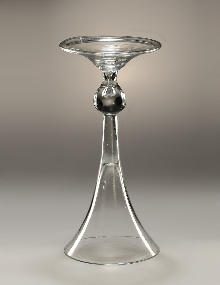 George II Tall Baluster 'Kit-Cat' Type Wine Glass, England, c1730 