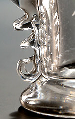 Late George III Engraved Lady's Glass Half-Pint Tankard