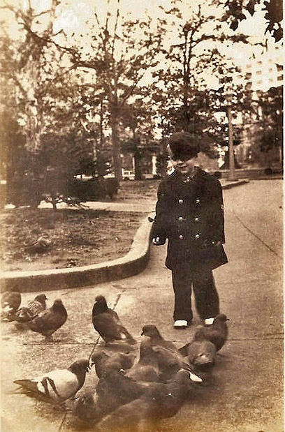 Memphis Court Square, 1936, Feeding the Pigeons