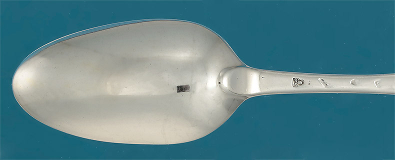 George II Silver Marrow Spoon, Paul Hanet, London, c1735-40 