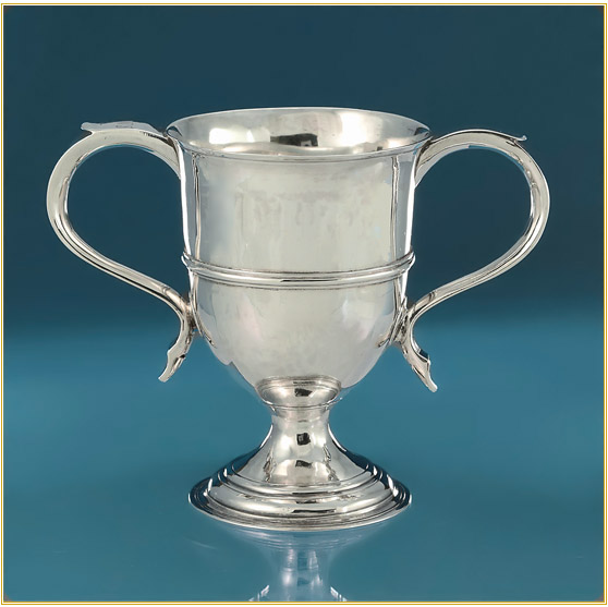 Rare George III Silver Two-Handled Cup, Peter & Jonathan Bateman, London, 1791