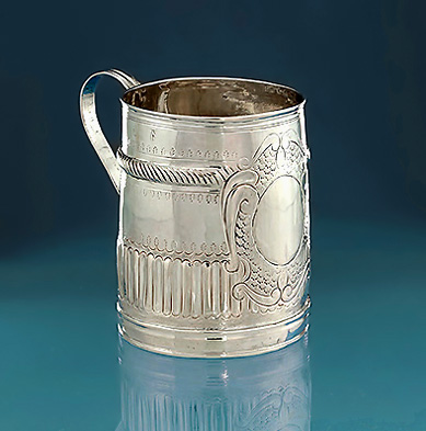 Rare Small Queen Anne Britannia Standard Mug or Tankard, Matthew Cooper, London, 1705-6