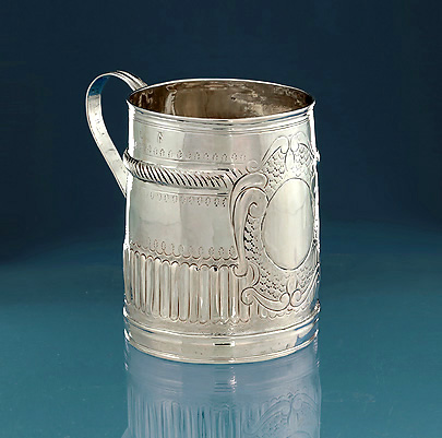 Rare Queen Anne Silver Child's 'Mug', Matthew Cooper, London, 1705-6 
