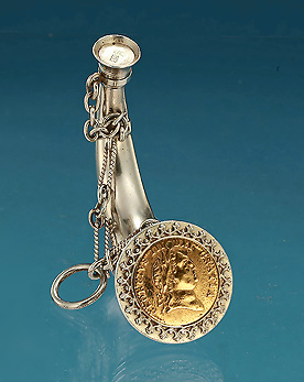 Victorian Silver Sampson-Mordan Vinaigrette & Scent, with George III Filt Token, 1872