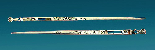 Two James I Silver Bodkins