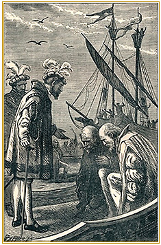  Portugal’s  King Manuel I instructs Vasco da Gama on his 1497 departure to 'India'
