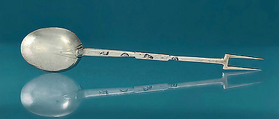 William and Mary Silver Sucket Fork 