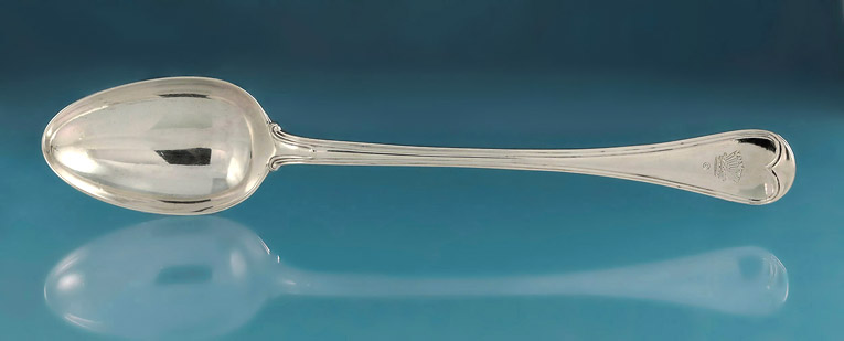 Fine William IV Silver Military Thread Basting Spoon, Paul Storr 1835