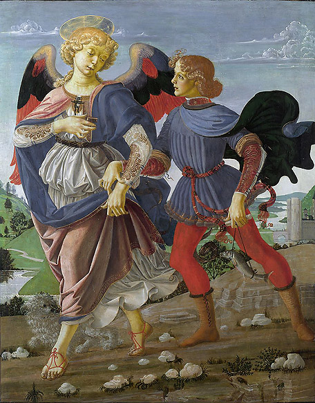 “Tobias and The Angel”, Verrocchio, 1450-1500