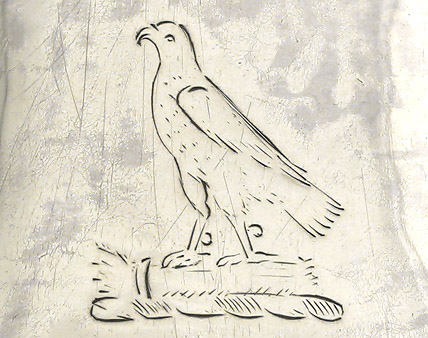 George II Silver Baluster Mug, Bayley, 1747, crest of bird